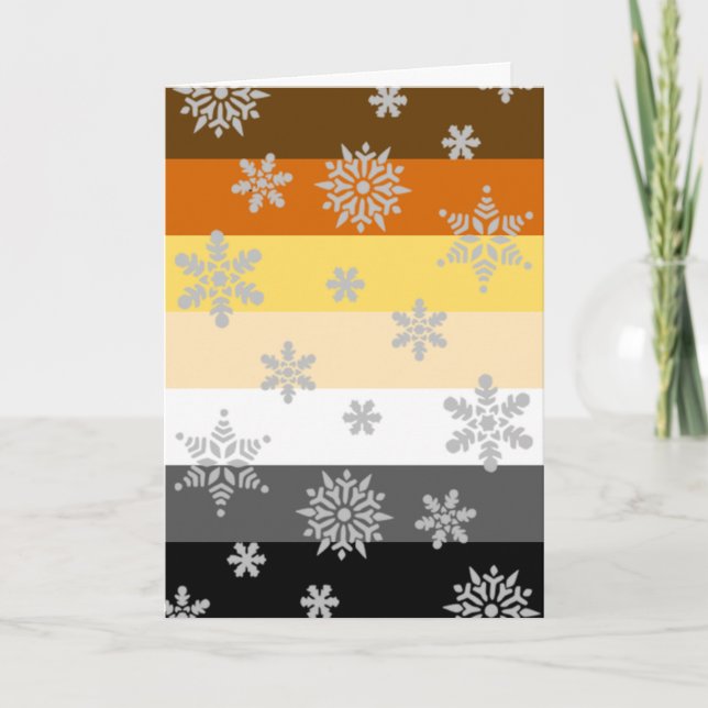 Carte de Noël simple et élégante de la Gay Bear Pr (Devant)