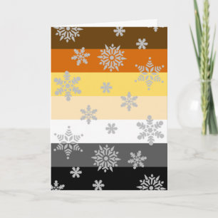 Carte de Noël simple et élégante de la Gay Bear Pr