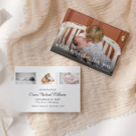 Carte de Noël simple Faire-part de naissance photo<br><div class="desc">Partagez les nouvelles de votre nouveau bébé avec cette simple carte photo de noël. Personnalisez-vous avec 1 photo sur le devant et 3 photos sur le dos avec toutes les informations sur l'état de naissance de votre bébé. Visitez ma collection de cartes de Noël pour voir toutes les options de...</div>