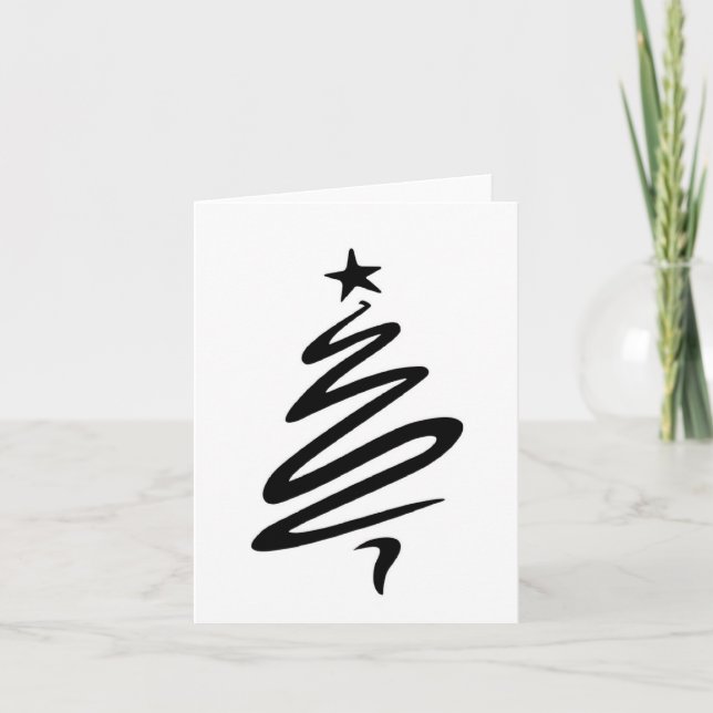 Carte de Noël, simple, minimaliste (Devant)