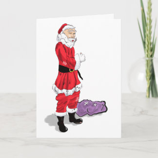Carte de Noël Skinny Père Noël