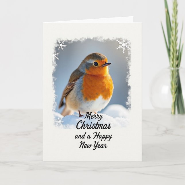 Carte de Noël Snow Bird (Devant)