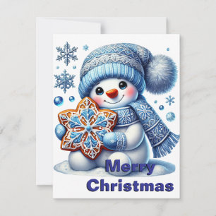 Carte de Noël Snowflan