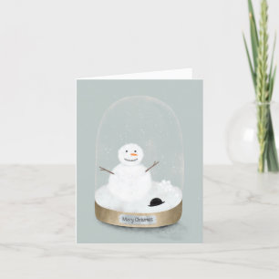 Carte de Noël Snowman