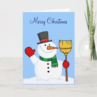 Carte de Noël Snowman