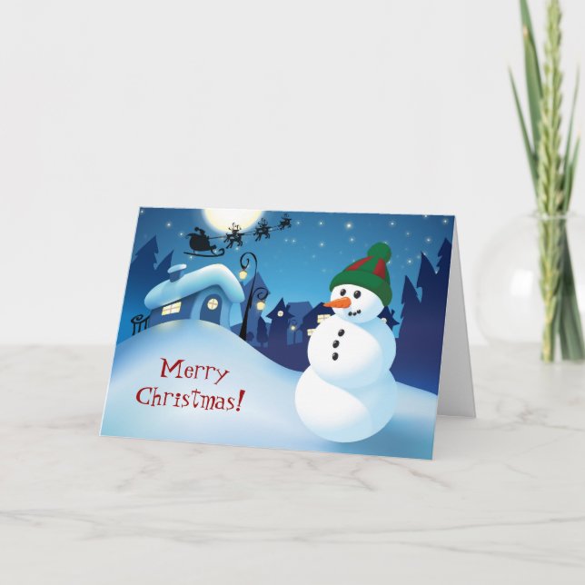 Carte de Noël Snowman (Devant)