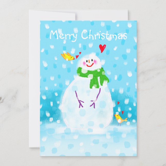 Carte de Noël Snowman (Devant)