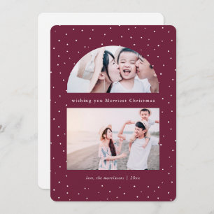 Carte de Noël Snowy Globe Photo Graphique