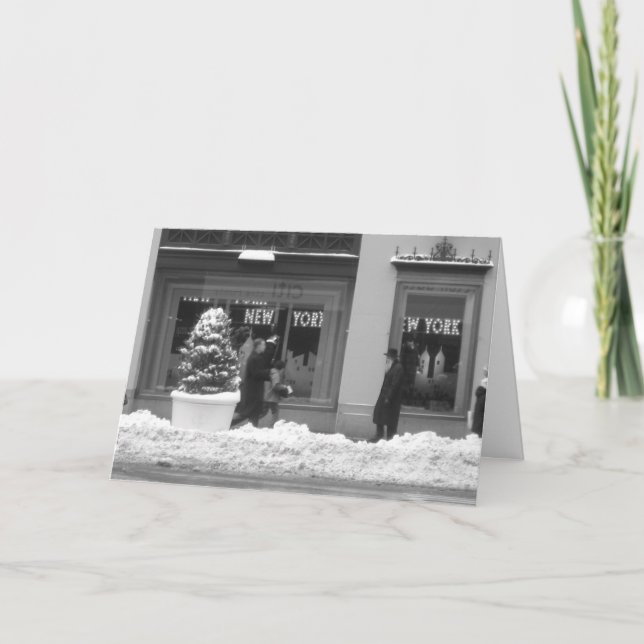 Carte de Noël Snowy New York (Devant)