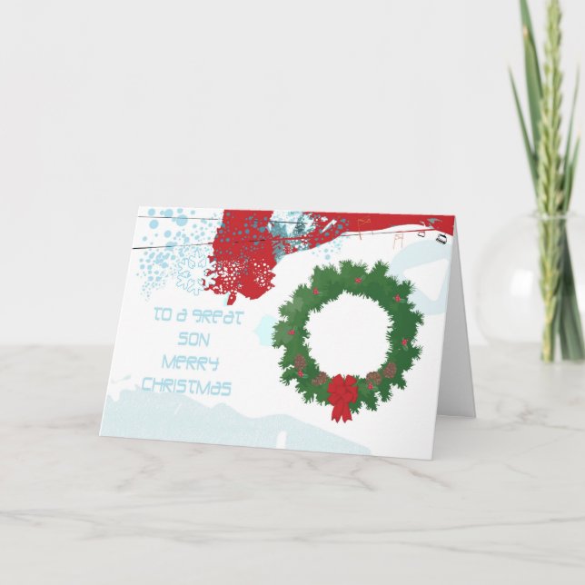 Carte de Noël Son (Devant)