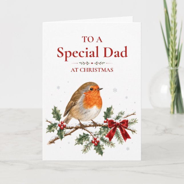 Carte de Noël spéciale pour papa (Devant)