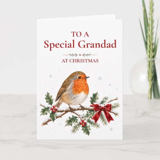 Carte de Noël spéciale pour papapa (Devant)
