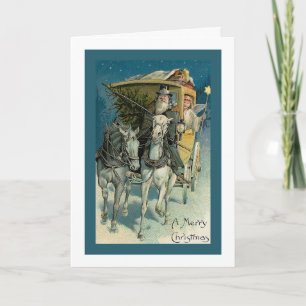 Carte de Noël "Stagecoach"