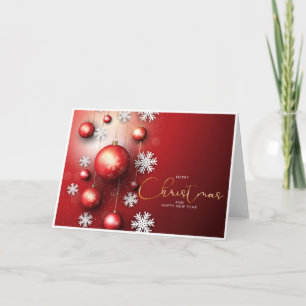 Carte de Noël standard pliée 13 x 18 cm