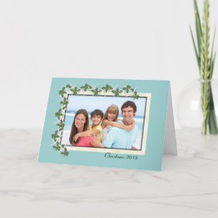 Carte de Noël Starfish et Holly Tropical