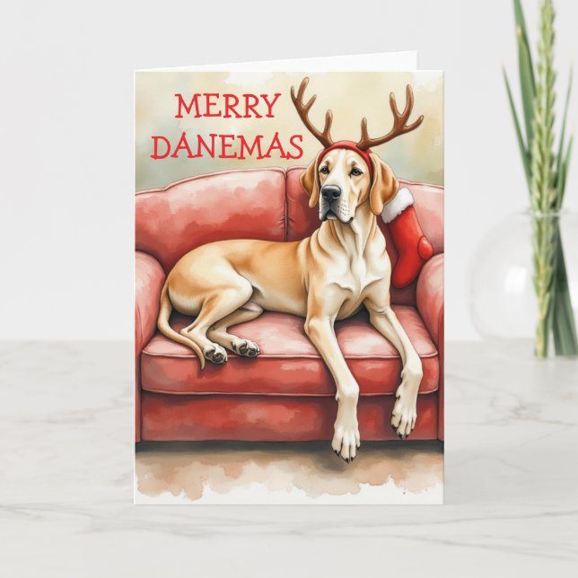 Carte de Noël Stunning Great Dane (Devant)