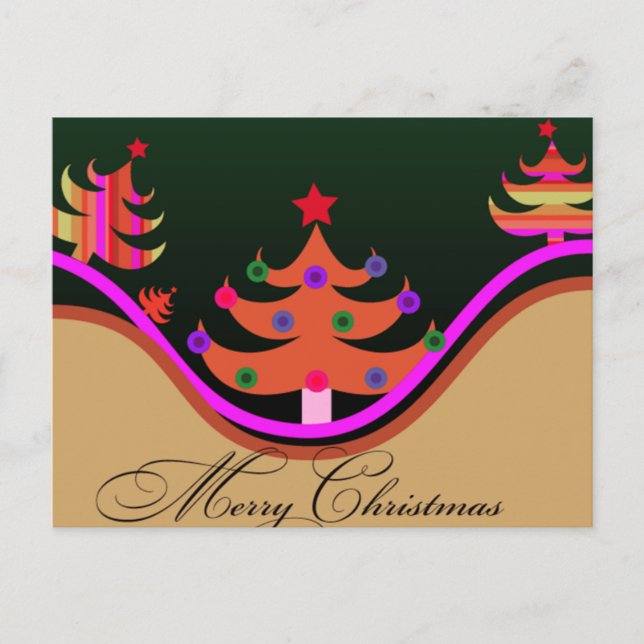 Carte de Noël stylisée (Devant)