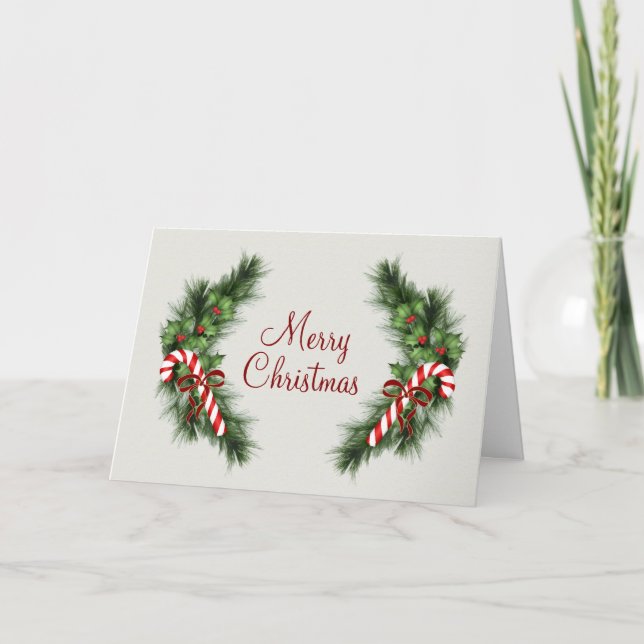 Carte de Noël sucres de canne (Devant)