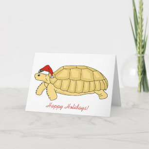 Carte de Noël Sulcata Tortoise