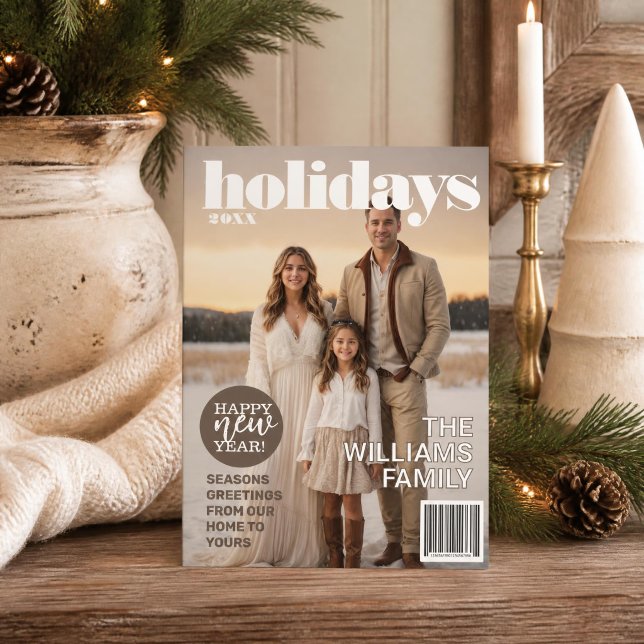 Carte de Noël sur le thème du Magazine des Vacance (Créateur téléchargé)