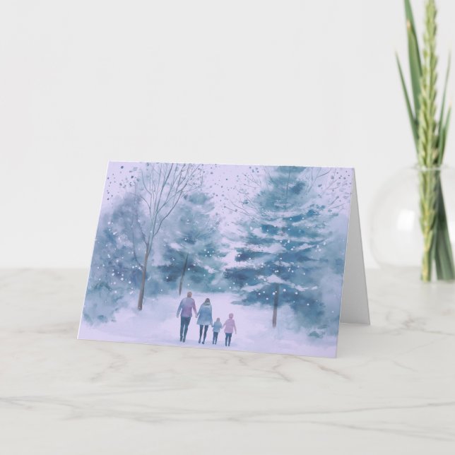 Carte de Noël - Sur notre chemin (Devant)