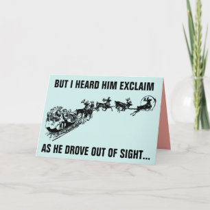 CARTE DE NOËL SURDIMENSIONNÉE personnalisée ALLEZ-