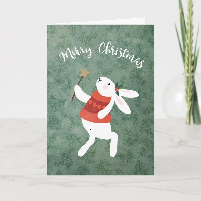 Carte de Noël Sweet Bunny (Devant)