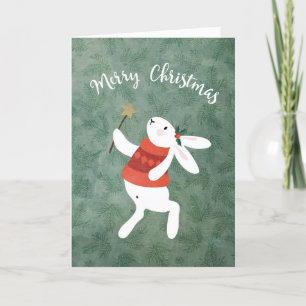 Carte de Noël Sweet Bunny