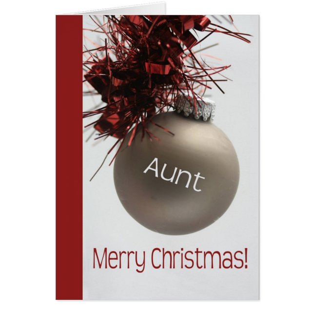 Carte de Noël tante (Devant)