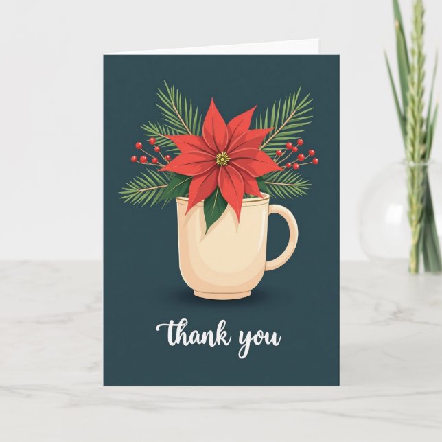 Carte de Noël Teal Berry (Devant)