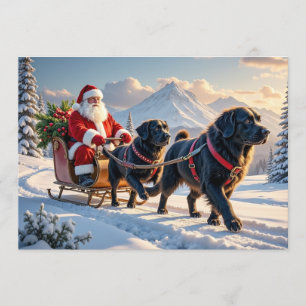 Carte de Noël Terre-Neuvien