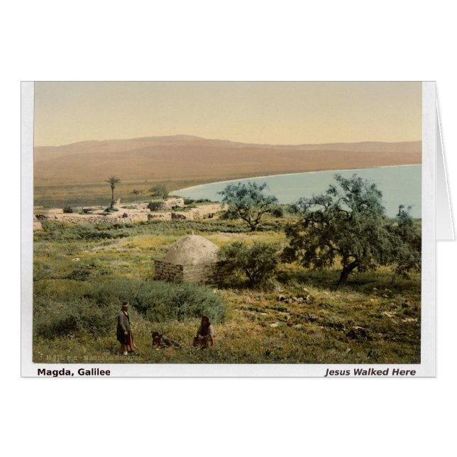 Carte de Noël Terre Sainte Galilée (Devant horizontal)