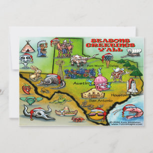 Carte de Noël TEXAS