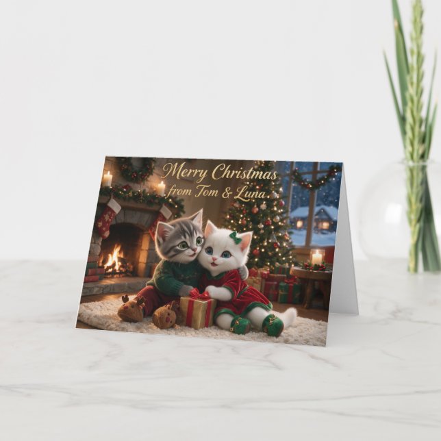 Carte de Noël Tom & Luna (Devant)