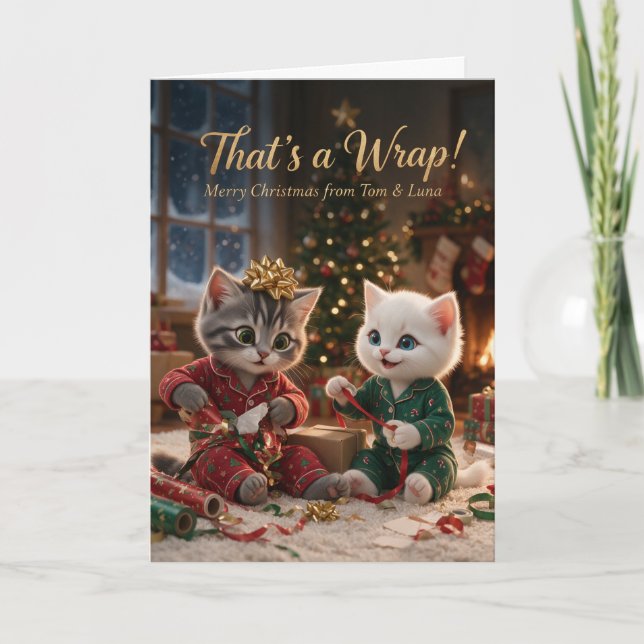 Carte de Noël Tom & Luna C'est fini ! (Devant)