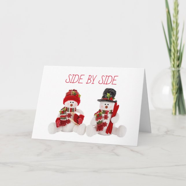 CARTE DE NOËL/TOUS LES JOURS CÔTE À CÔTE AVEC VOUS (Devant)