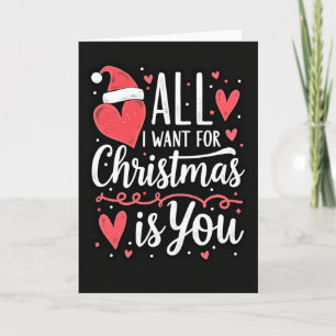 Carte de Noël Tout ce que je veux c'est toi