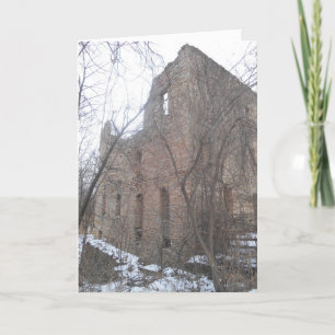 Carte de Noël "Towers Oxford Mill Ruins"