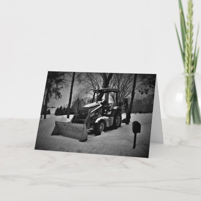 Carte de Noël "Tracteur de Homestead" (Devant)