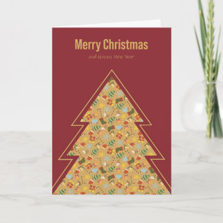 Carte de Noël Traditionnelle Chaleureuse et Conviv