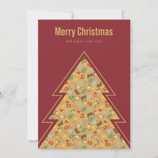 Carte de Noël Traditionnelle Chaleureuse et Conviv