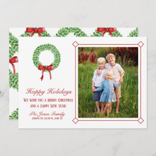 Carte de Noël traditionnelle Garland