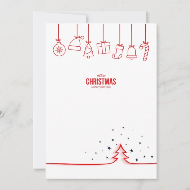 Carte de Noël traditionnelle | Joyeux Noël en fami (Devant)