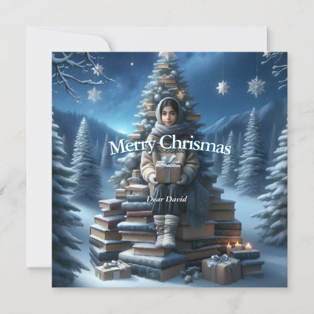 Carte de Noël traditionnelle vintage (Devant)