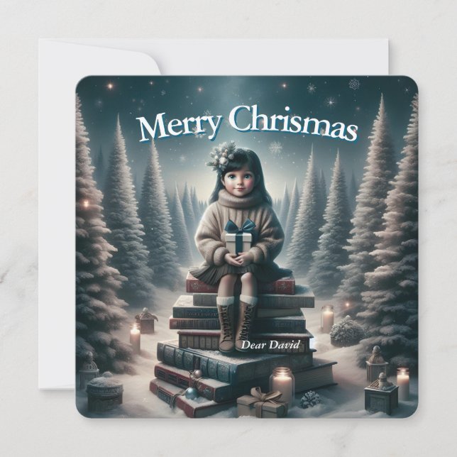 Carte de Noël traditionnelle vintage (Devant)