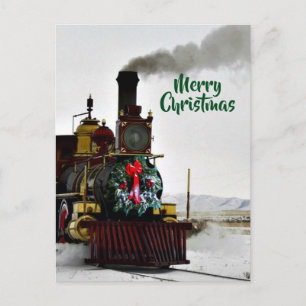 Carte de Noël Train avec Joyeux Noël