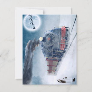 Carte de Noël Train de Noël