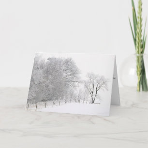 Carte de Noël Tranquillité d'hiver