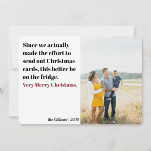 Carte de Noël très amusante