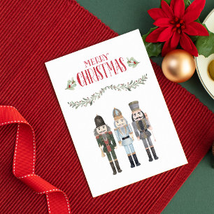 Carte de Noël trio pour Nutcracker vintage Waterco